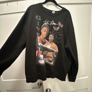 Black Graphic (GIVEON) Men's Sweater